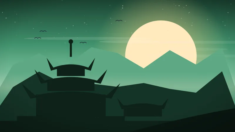 Bali travel guide — Balinese temple silhouette among green hills at sunrise, Indonesia