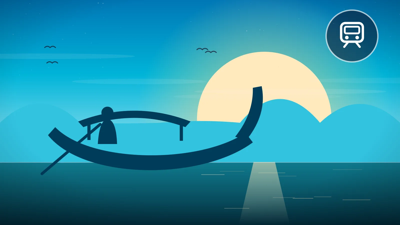 How to get around Cebu — outrigger boat on turquoise island waters at sunrise, Philippines