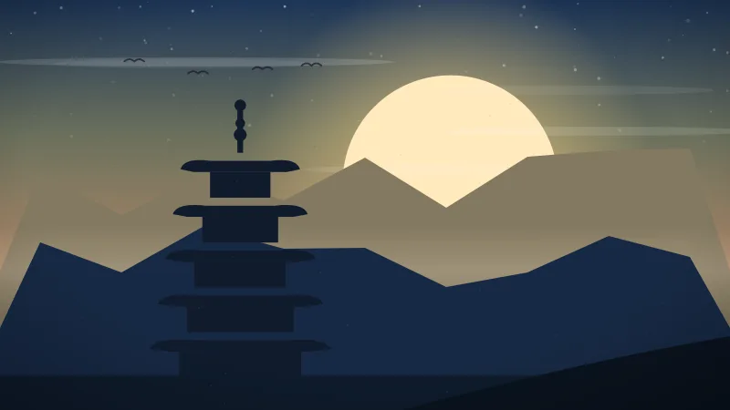 Nara travel guide — five-story pagoda silhouette above the hills at dawn, Japan