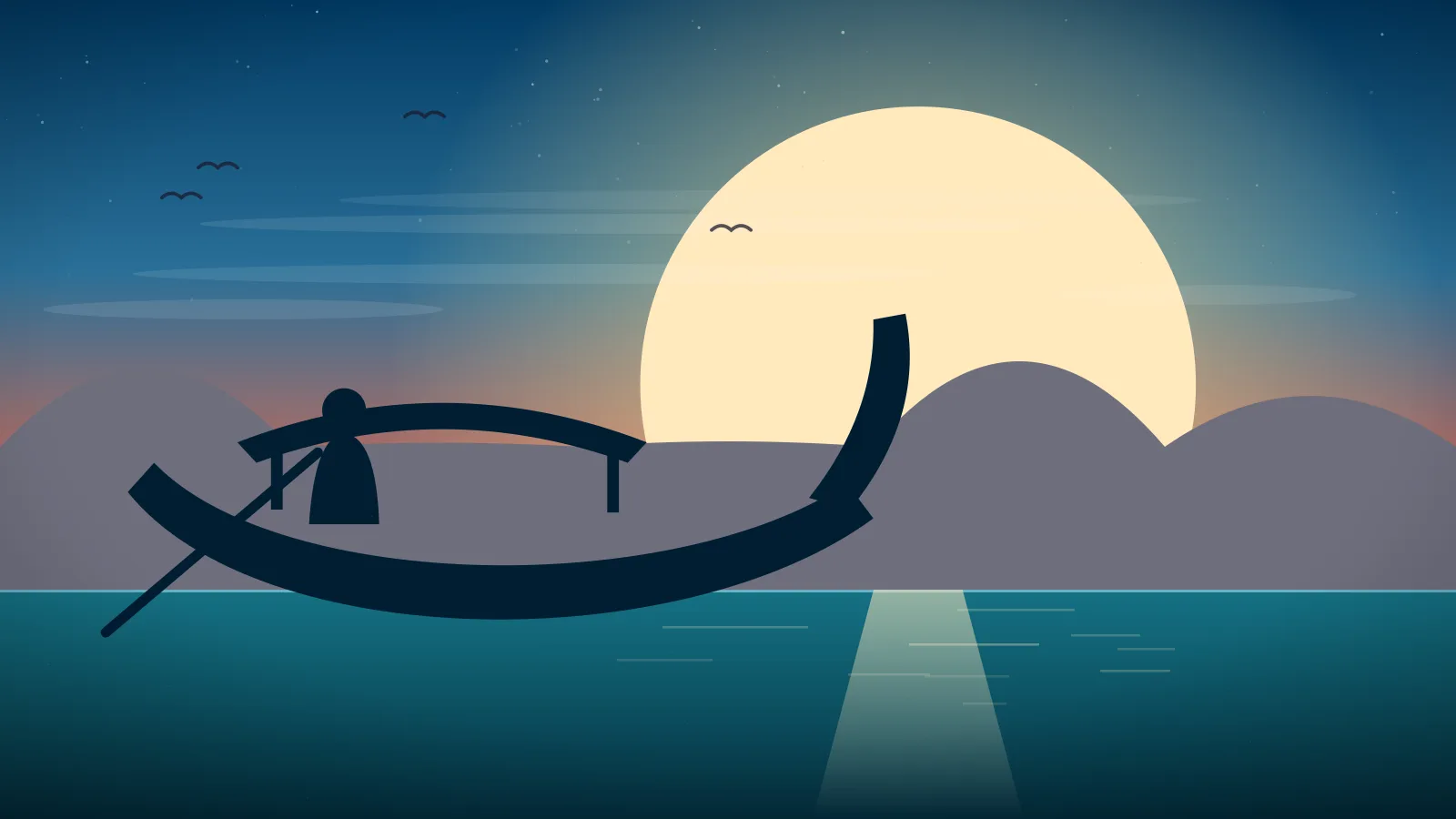 Seminyak Bali guide — fishing boat off the sunset coast, Bali, Indonesia